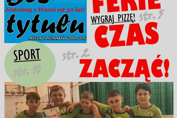 Gazetka Szkolna „Bez Tytułu” Nr 5